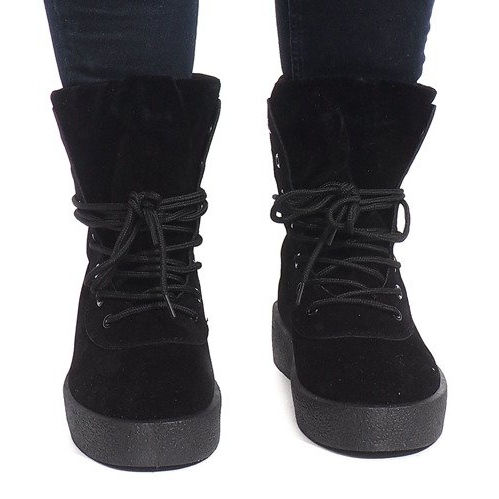 Botas pretas creepersy 982-PA preto 2