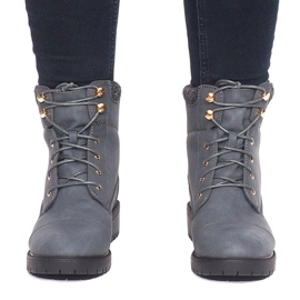 Botas quentes B9817-KB cinza 2