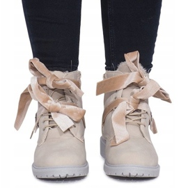Botas Quentes Extravagantes TL0129-4 Bege 1