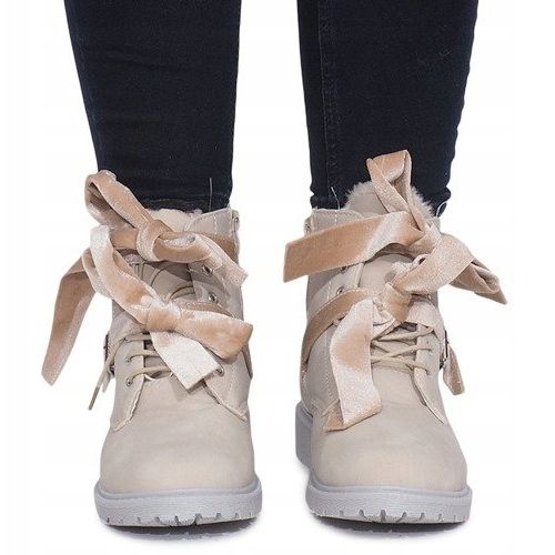Botas Quentes Extravagantes TL0129-4 Bege 1 Botas Quentes Extravagantes TL0129-4 Bege 1
