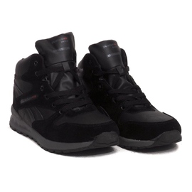 Botas de neve quentes H1738B pretas preto 1