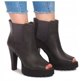 Abra as botas em um posto B2901-PB Gray cinza 1 Abra as botas em um posto B2901-PB Gray cinza 1