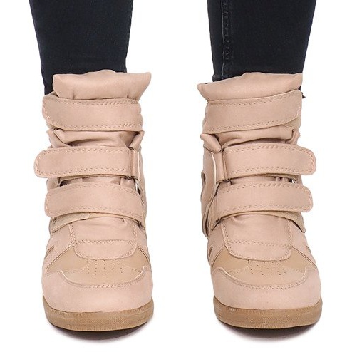 Tênis de cunha BZ8386 Khaki multicolorido verde 1