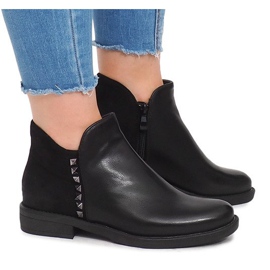 Botas Com Zíper WW070A Preto 1 Botas Com Zíper WW070A Preto 1