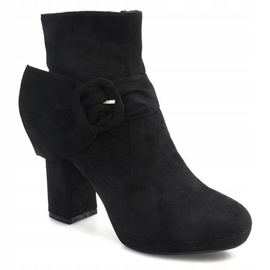 Botas de camurça em um poste preto LS5006 2