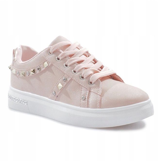 Tênis rosa com tachas Lucette 1 Tênis rosa com tachas Lucette 1