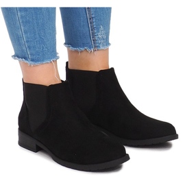 Botas de camurça com elástico C-5 preto 2 Botas de camurça com elástico C-5 preto 2