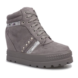 Tênis Maxime de camurça cinza 2