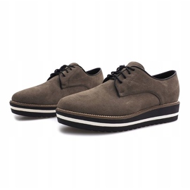 Sapatos de renda verde-oliva da Paulette cáqui 2