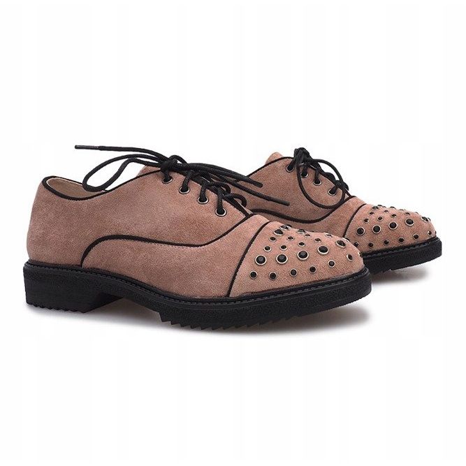 Sapatinhos rosa com tachas Raymonde 1 Sapatinhos rosa com tachas Raymonde 1