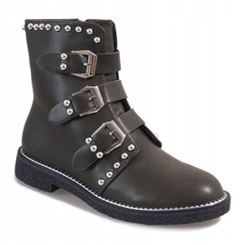 Botas verdes com tachas WD-713 multicolorido 1