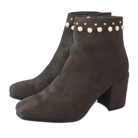 Botins verdes extravagantes no poste X9079 multicolorido 2