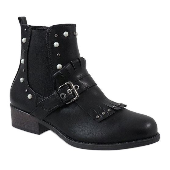 Botas pretas de salto alto YBS2310 preto 1