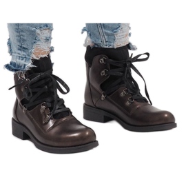 Botas de amarrar marrons HQ8775 castanho 1