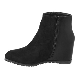 Botins de camurça preta boho JKD-39 preto 1 Botins de camurça preta boho JKD-39 preto 1