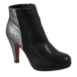 Botas pretas de salto alto 16-92 preto 1