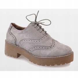 Sapatos de jazz cinza de salto alto LL185 1