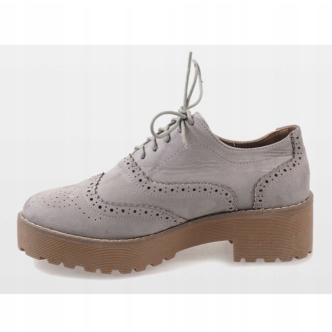 Sapatos de jazz cinza de salto alto LL185 2