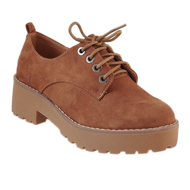 Salto baixo de camelo LL183 castanho 1 Salto baixo de camelo LL183 castanho 1