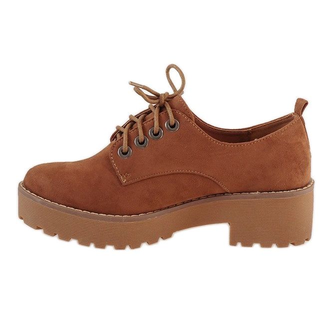 Salto baixo de camelo LL183 castanho 2 Salto baixo de camelo LL183 castanho 2