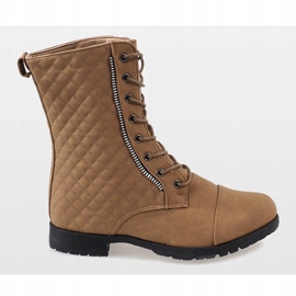 Botas acolchoadas bege B01 2