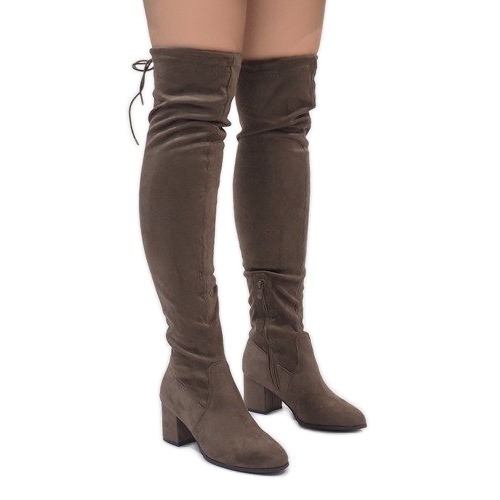 Botas de camurça no poste TE1704-3 multicolorido 2 Botas de camurça no poste TE1704-3 multicolorido 2