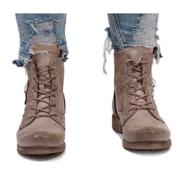 Botas rosa com pino F2322 multicolorido 1