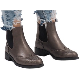 Botas cinza com tachas Botas K86 Jodhpur 2 Botas cinza com tachas Botas K86 Jodhpur 2