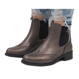 Botas cinza com tachas Botas K86 Jodhpur 1 Botas cinza com tachas Botas K86 Jodhpur 1