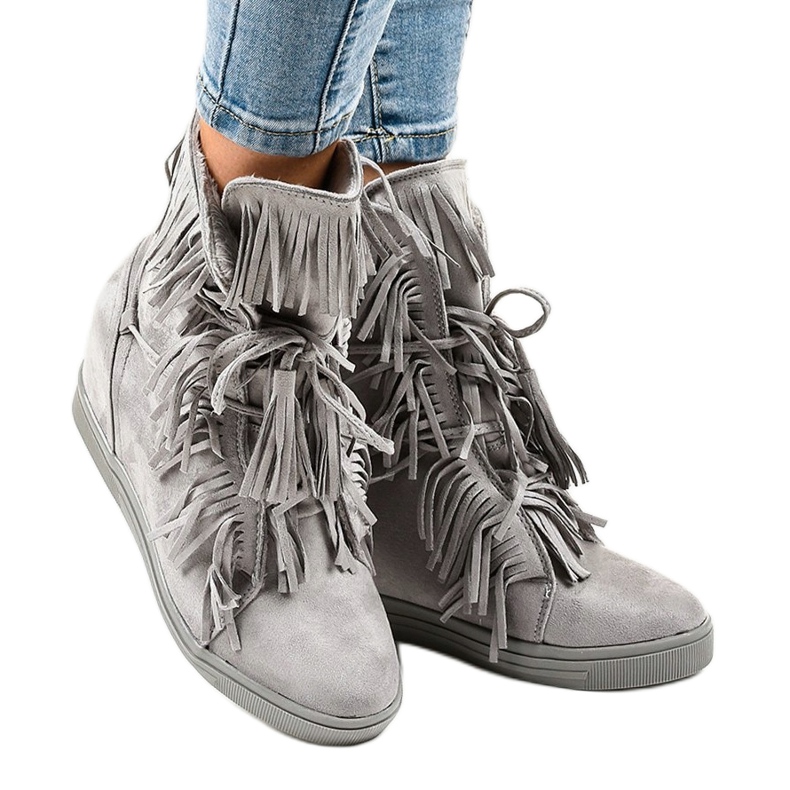 Tênis com isolamento cinza H6301AR-36 2