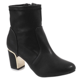 Botas pretas na postagem MJ1509 preto 1