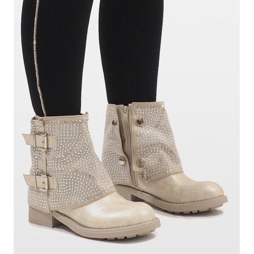 Marquiiz Botas decoradas com ouro 6352-PA dourado 2