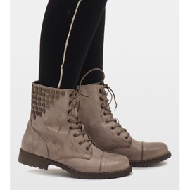 SDS Botas de tornozelo cáqui com atacadores S170 verde 1 SDS Botas de tornozelo cáqui com atacadores S170 verde 1