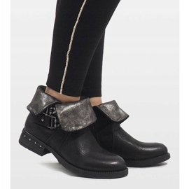 Marquiiz Botas envoltório preto F2083 2