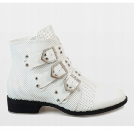 Botas brancas com fivelas 17018-94A branco 1