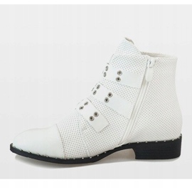 Botas brancas com fivelas 17018-94A branco 2