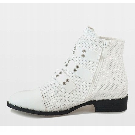 Botas brancas com fivelas 17018-94A branco 2