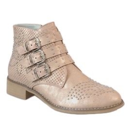 Botas rosa com tachas HQ909 1