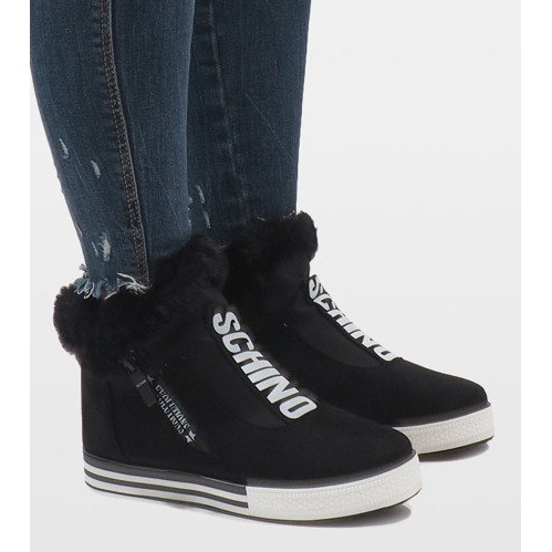 Botas pretas com isolamento de camurça NB220P preto 1 Botas pretas com isolamento de camurça NB220P preto 1