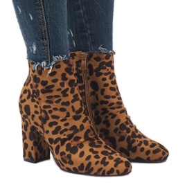 Botas leopardo no posto OM803 multicolorido 1
