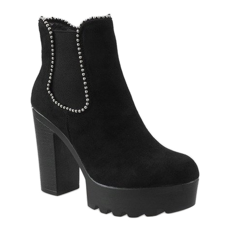 Botas pretas isoladas 123-80 preto 1