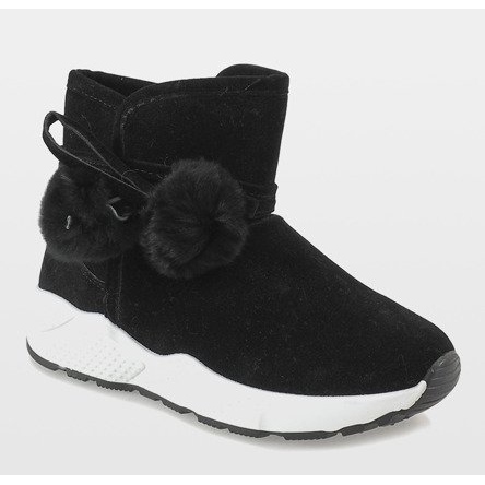 Botas pretas na sola esportiva GF-ZM93 preto 2