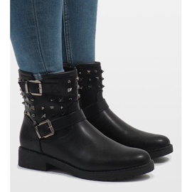 Botas pretas de inverno femininas 1943 preto 1