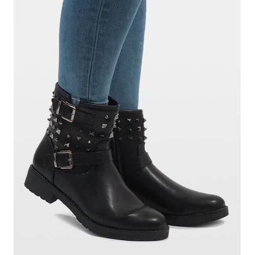 Botas pretas de inverno femininas 1943 preto 2