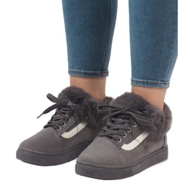 Botas cinza, tênis com isolamento FB-186 2 Botas cinza, tênis com isolamento FB-186 2