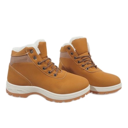 Botas de neve com isolamento de camelo A9580 castanho 1