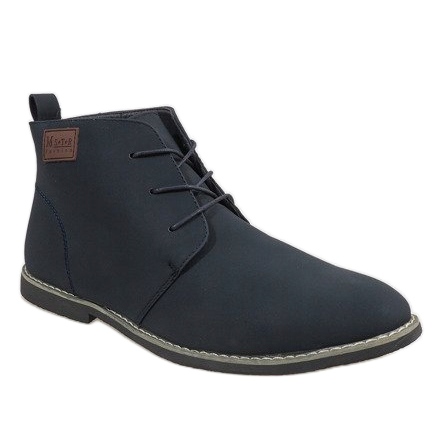 Sapatos masculinos com isolamento azul marinho 989-3 azul-marinho 1