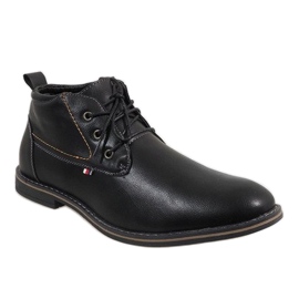 Sapatos masculinos com isolamento preto 9W-BK86417 1