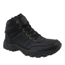 Botas de neve pretas com isolamento de GT-9578 preto 1 Botas de neve pretas com isolamento de GT-9578 preto 1
