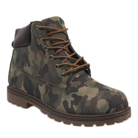 Botas camufladas masculinas 96 verde 2